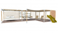 Pergola - modulární systém MOS180 (vlastní rozměr)